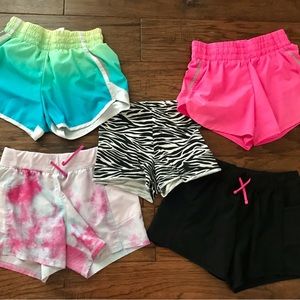 Lot of girls size 7/8 active shorts